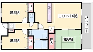 播磨高岡駅 徒歩22分 7階の物件間取画像